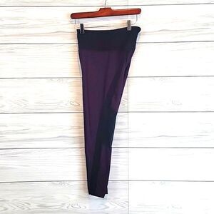Zella athletic leggings yoga pants - black & burgundy Women's Size M